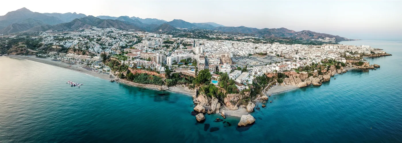 nerja properties on the costa del sol coast line