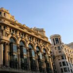 Modern bank building in Spain representing Spanish mortgage options for UK non-resident buyers in 2026