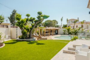 Luxury Spanish villa with pool representing property ownership in Spain for UK non-residents