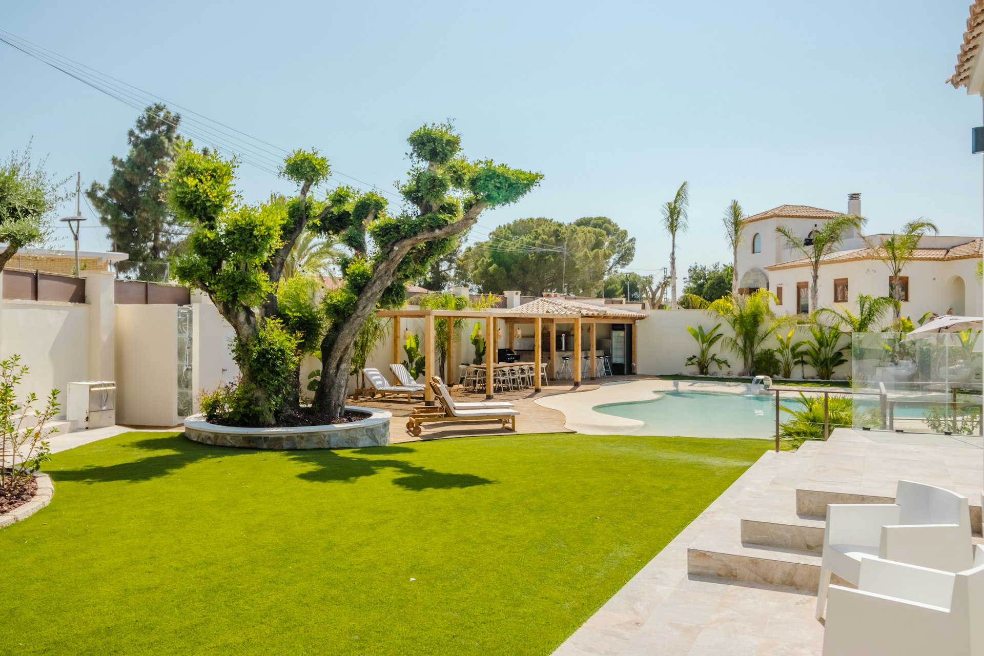 Luxury Spanish villa with pool representing property ownership in Spain for UK non-residents