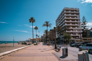 Costa del Sol apartment complex with pool — rental investment property on the Spanish coast